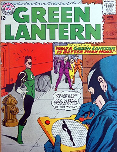 Vintage 1964 DC Comics The Green Lantern - Featuring Half A Green Lantern Is Better Than None - Comic Issue No. 29 - June 1964 - Ex Shop Stock