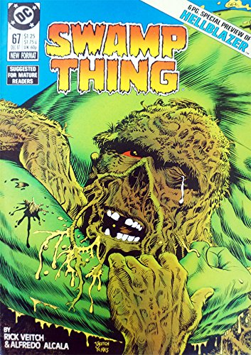 Vintage 1987 DC Comics Swamp Thing Comic Issue No. 67 - Ex Shop Stock