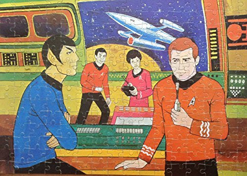 Star Trek Vintage 1975 Whitman 224 Piece Fully Interlocking Jigsaw Puzzle Number 7611 The Bridge And Crew