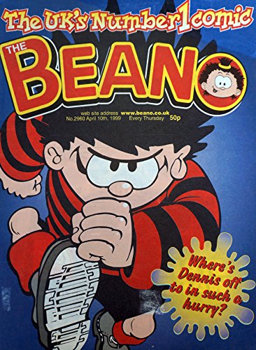 Vintage April 1999 Rare The Beano Weekly Boys And Girls Comic Magazine No. 2960 - Ex Shop Stock