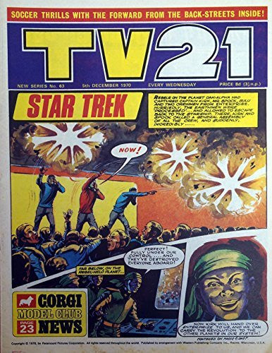 Vintage Ultra Rare TV21 Comic Magazine Issue No. 63 5th December 1970