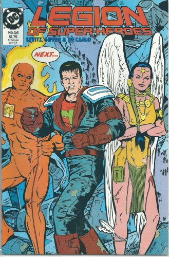 Vintage 1988 DC Comics Legion Of Super Heroes Issue Number 54 Comic - Ex Shop Stock