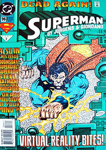 Vintage 1995 DC Comics Superman Dead Again Comic No. 96 Ex Shop Stock