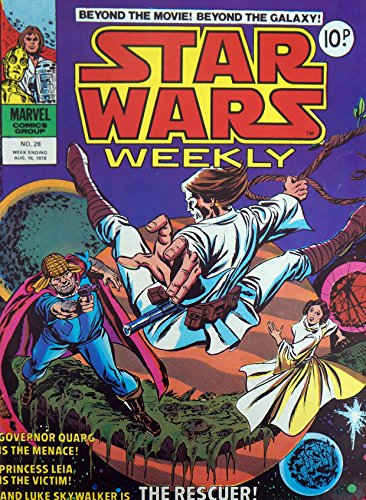 Vintage 1978 Star Wars Weekly Comic Issue Number 28 - Ex Shop Stock