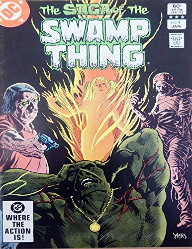 Vintage Very Rare DC Comics The Saga Of The Swamp Thing UK Comic Issue No. 9 - January 1983 - Ex Shop Stock
