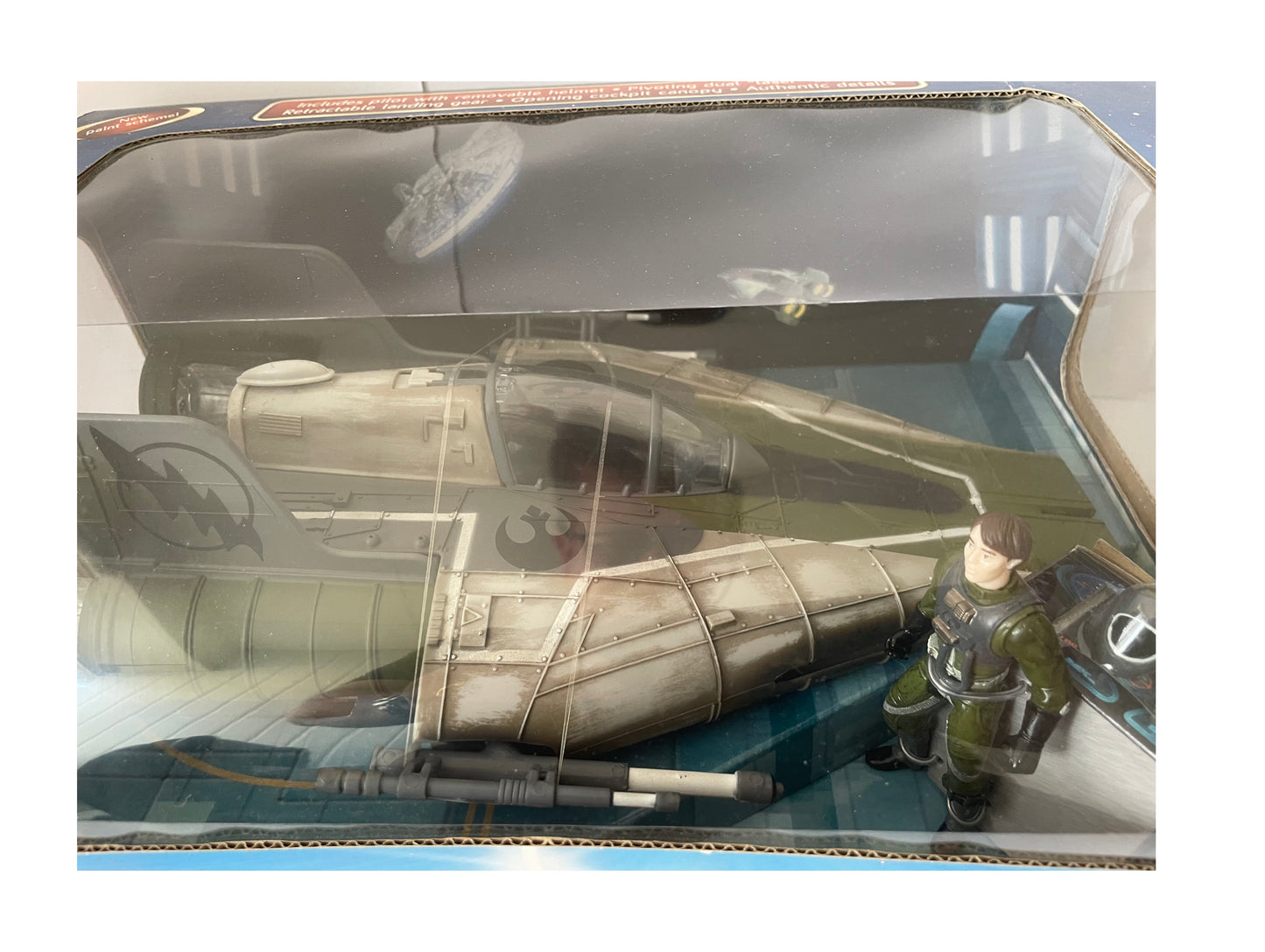 Vintage 2006 Star Wars The Saga Collection - Return Of The Jedi A-Wing Fighter Space Vehicle With Pilot Action Figure- Brand New Factory Sealed Shop Stock Room Find