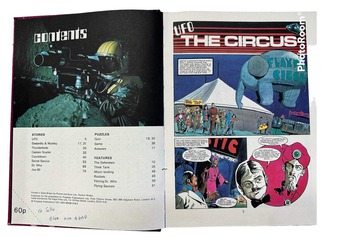 Vintage Countdown Annual 1972 - Fantastic Condition Hardback Book