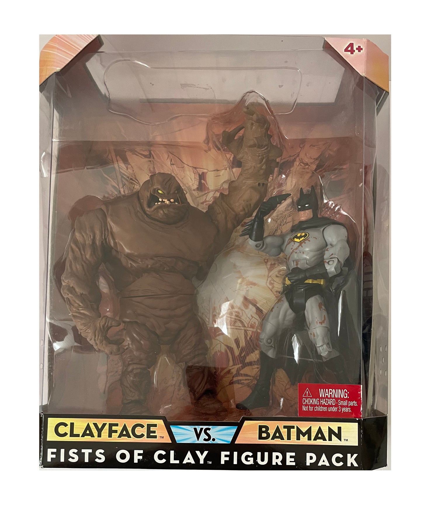 Vintage 2008 DC Universe - The Fists Of Clay Figure Pack - Clayface Vs Batman Action Figure 2 Pack