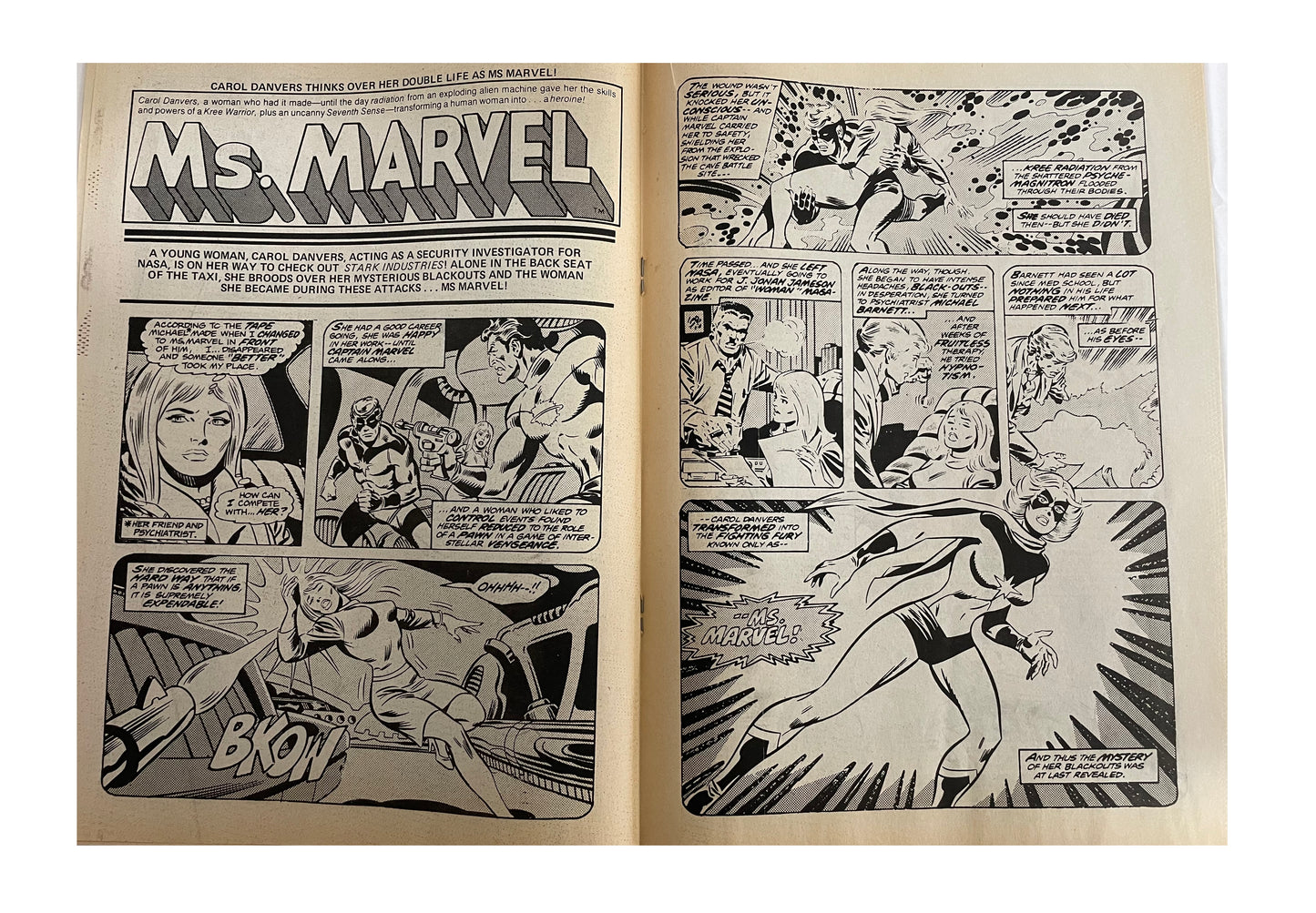 Vintage 1980 Marvels Team - Up Weekly Comic Number 1 - Great First Issue - With The Free Gift - 11th Sept 1980