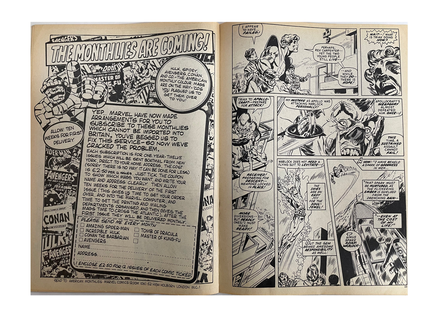 1975 Marvels Comics - Planet Of The Apes Comic Issue No. 39 - July 19th 1975 - Former Shop Stock