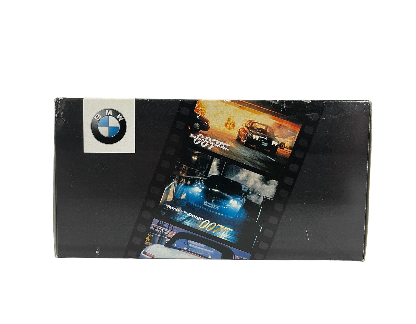 Vintage 2000 Edition James 007 Bond Drives BM Dealership Set Of 3 Mini Die-Cast Vehicles In Display Case - Z3 Roadster / 750iL / Z8 Roadster