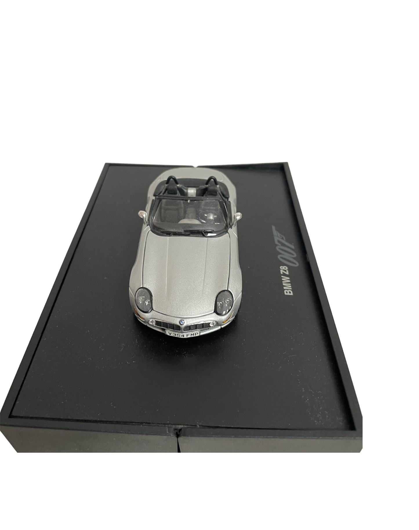 Vintage 1999 James 007 Bond The World Is Not Enough - Collectors Model - BM Z8 1:43 Scale Die-Cast W Car Vehicle Replica Model 1999 Edition On Fold Open Display Plinth