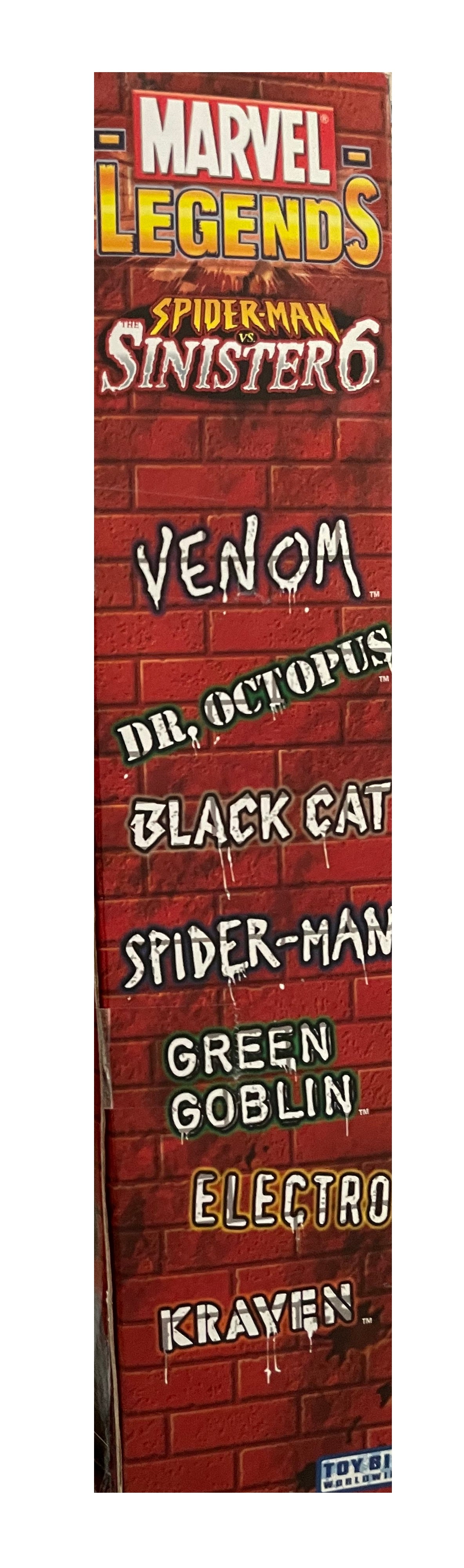 Vintage 2004 Marvel Legends Spiderman Vs The Sinister 6 - 7 Action Figur Set