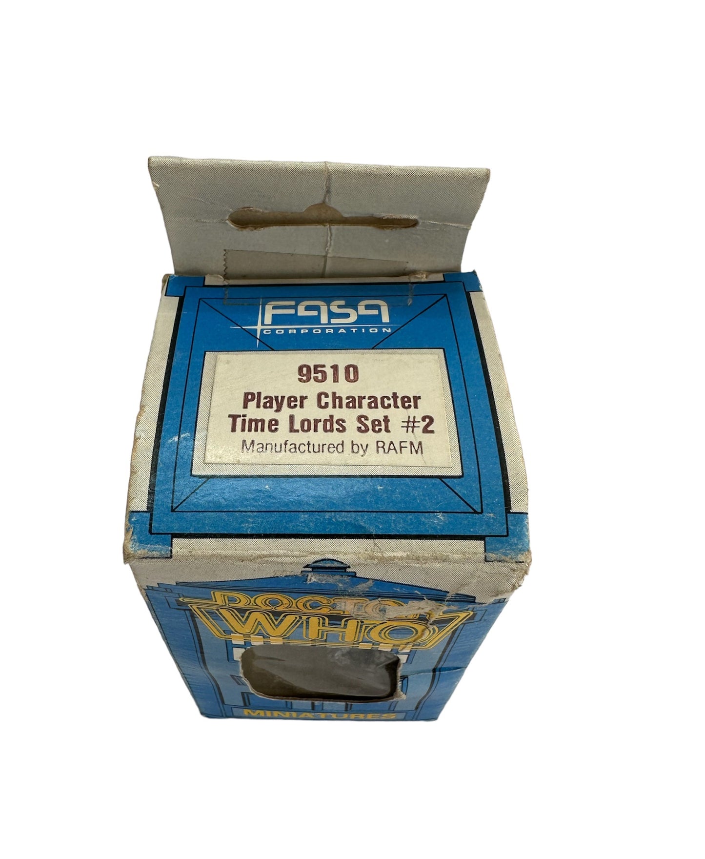Vintage FASA Corp 1986 Doctor Dr Who Citadel Miniatures Metal Figures No. 9510 - Player Characters The Time Lords Set 2 - Set Of 3 Figures - In The Original Box - Shop Stock Room Find