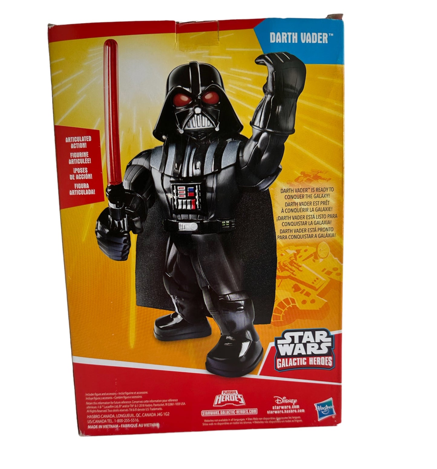 Star Wars 2018 Galactic Heroes Mega Mighties Darth Vader 10 Inch Action Figure - Brand New Factory Sealed