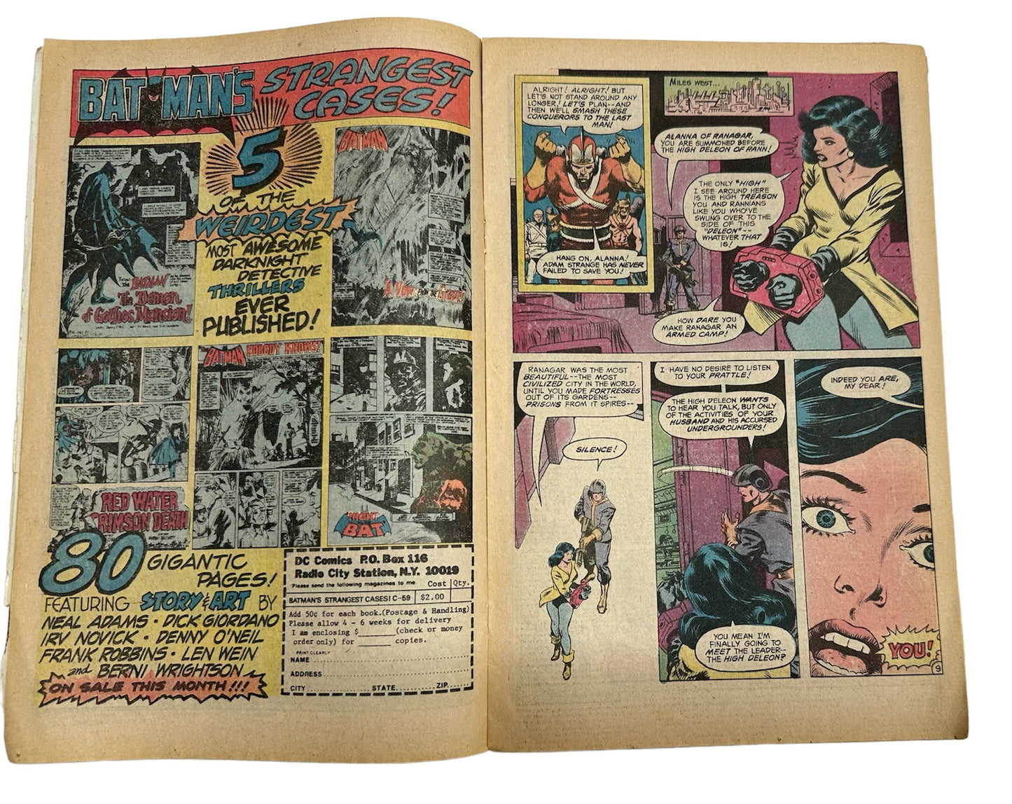 Vintage 1978 DC Showcase Presents Hawkman Comic Issue Number 102 - In Strange Adventures - Good Condition Vintage Comic