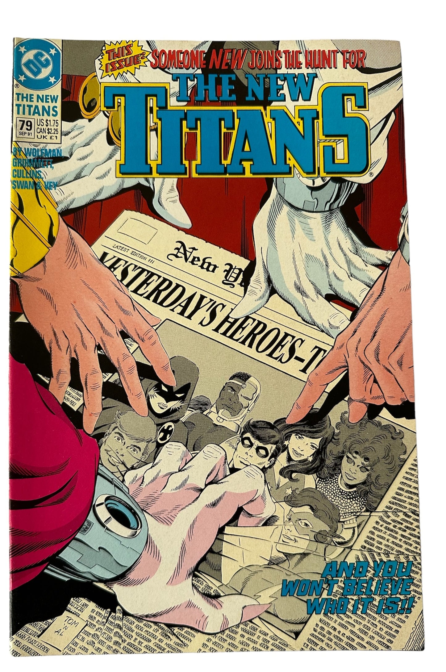Vintage Sep 1991 DC - The New Titans Comic Issue Number 79 - Prelude - Shop Stock Room Find