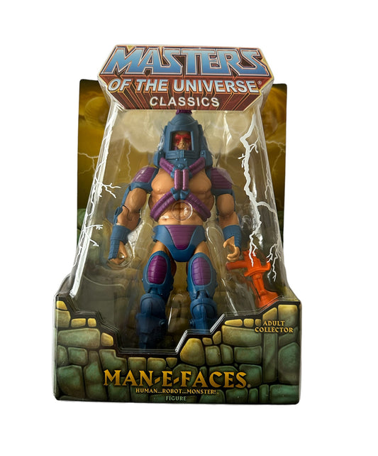 Vintage 2011 Masters MOTU Of The Universe Classics - Man-E-Faces - Human - Robot - Monster Action Figure - Brand New Factory Sealed Shop Stock Room Find