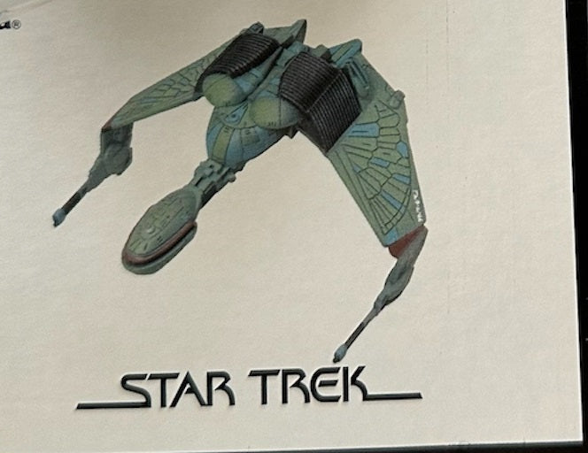 Vintage Star Trek Furuta 2004 Federation Ships And Alien Ships Collection - The Klingon Bird Of Prey - New In Sealed Bag In Original Opened Box