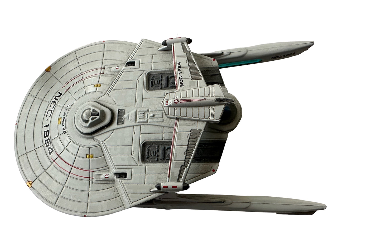 2013 Star Trek The Offical Star Ship Collection - Set Of Two Ships - The Klingon K'Tinga Class Battle Cruiser And The USS Reliant NCC-1864 - By Eaglemoss - Former Shop Counter Display Models