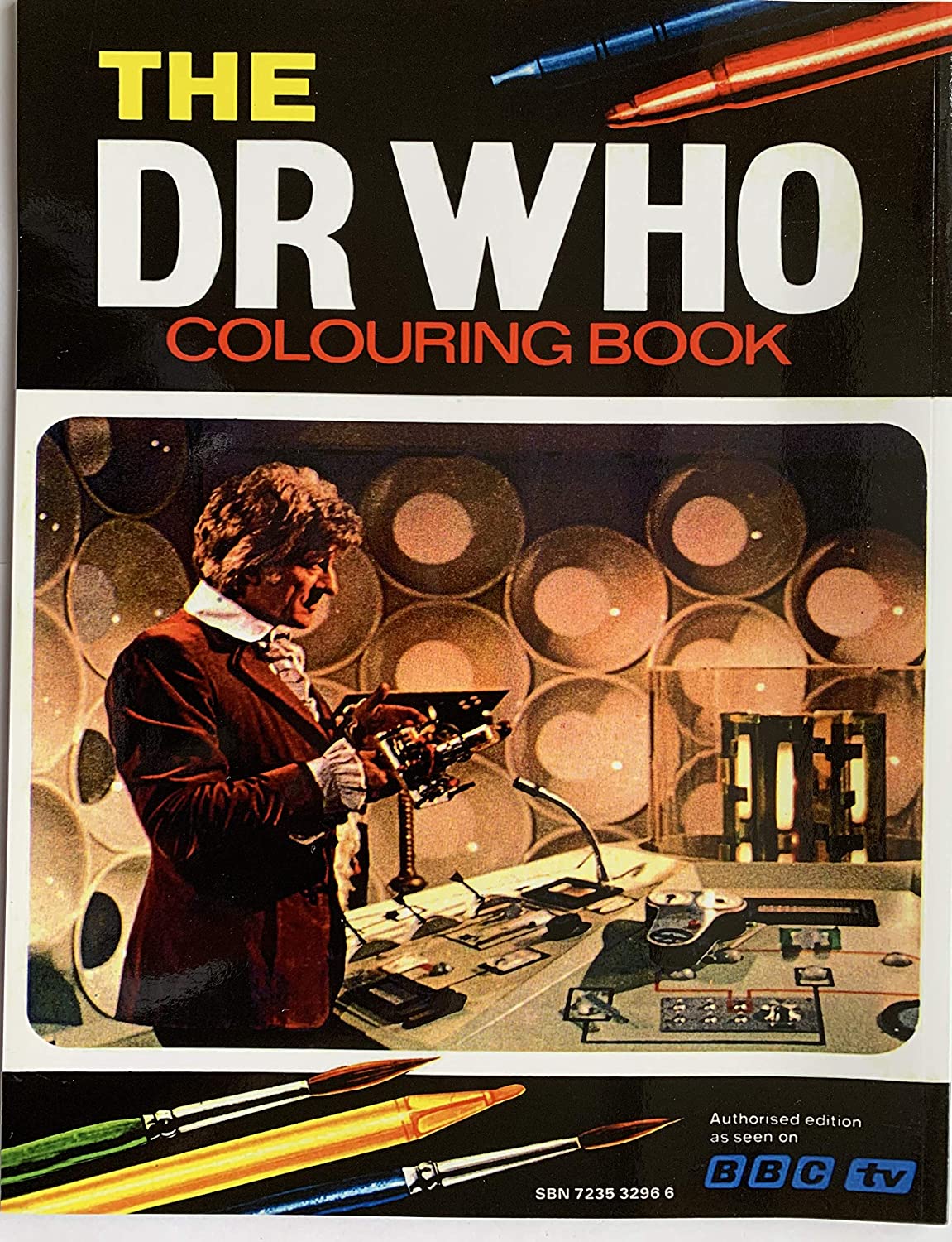 Vintage 1973 The Dr Who Colouring Book Staring Jon Pertwee As The Dr - Ultra Rare - Facsimile Edition 2013