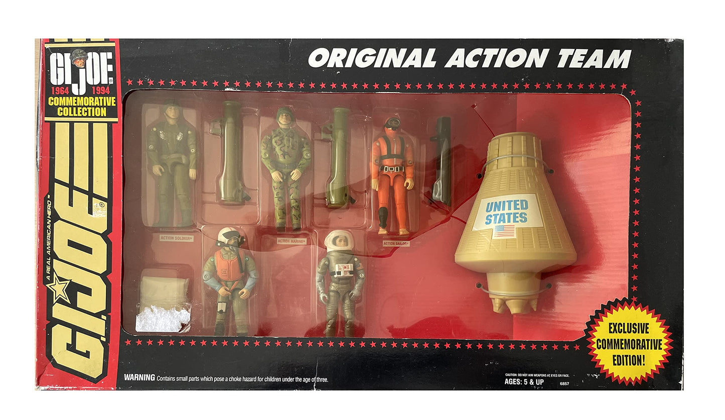 Vintage 1994 GI Joe Commemorative Collection 1964-1994 - The Original Action Man Team - Shop Stock Room Find