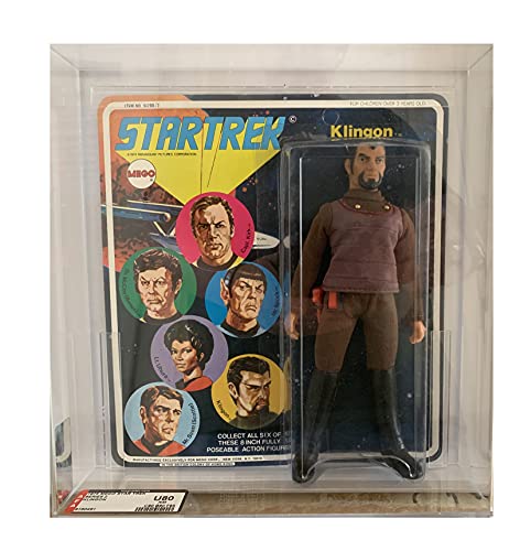 Vintage Star Trek 1976 The Original Series Mego Corporation 8 Inch Klingon Action Figure On Original Card - AFA Graded In Case