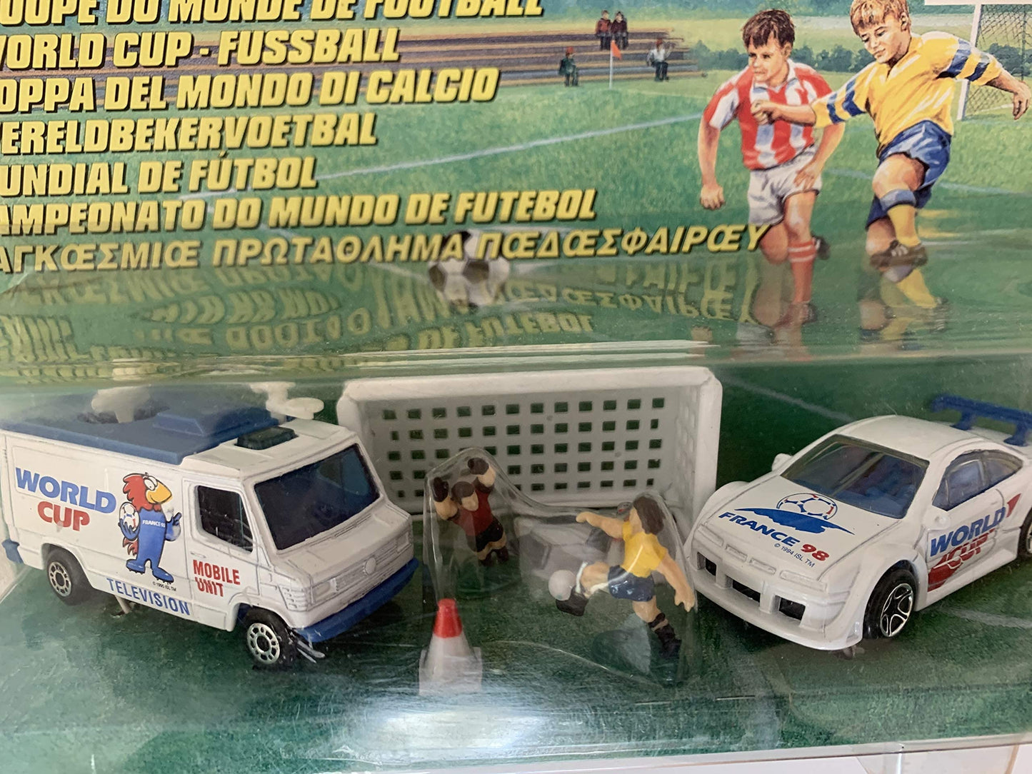 Vintage Matchbox 1997 France 98 Football World Cup Die-Cast Vehicle Set - Brand New Factory Sealed Shop Stock Room Find
