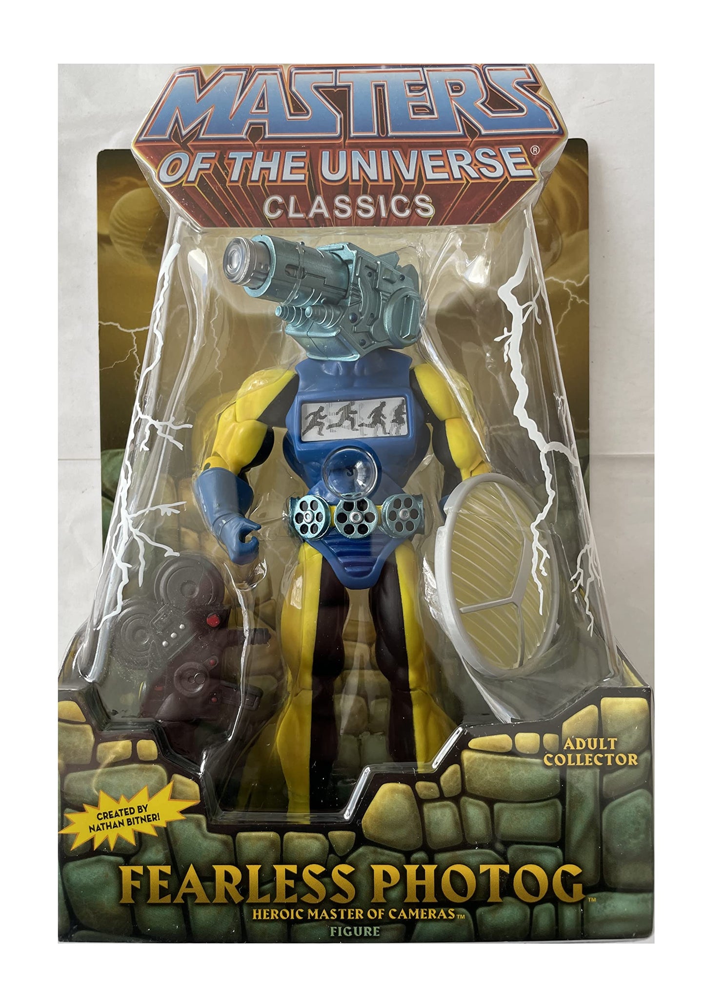 Vintage Mattel Masters Of The Universe Classics - Fearless Photog Action Figure - Brand New Factory Sealed Shop Stock Room Find