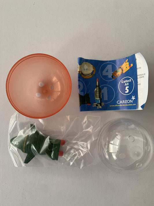 Vintage 1999 Gerry Andersons Thunderbirds Rescue Vehicle Collection Tomy Toy Capsule 2 Inch Thunderbird 2 - Shop Stock Room Find - Very Rare.