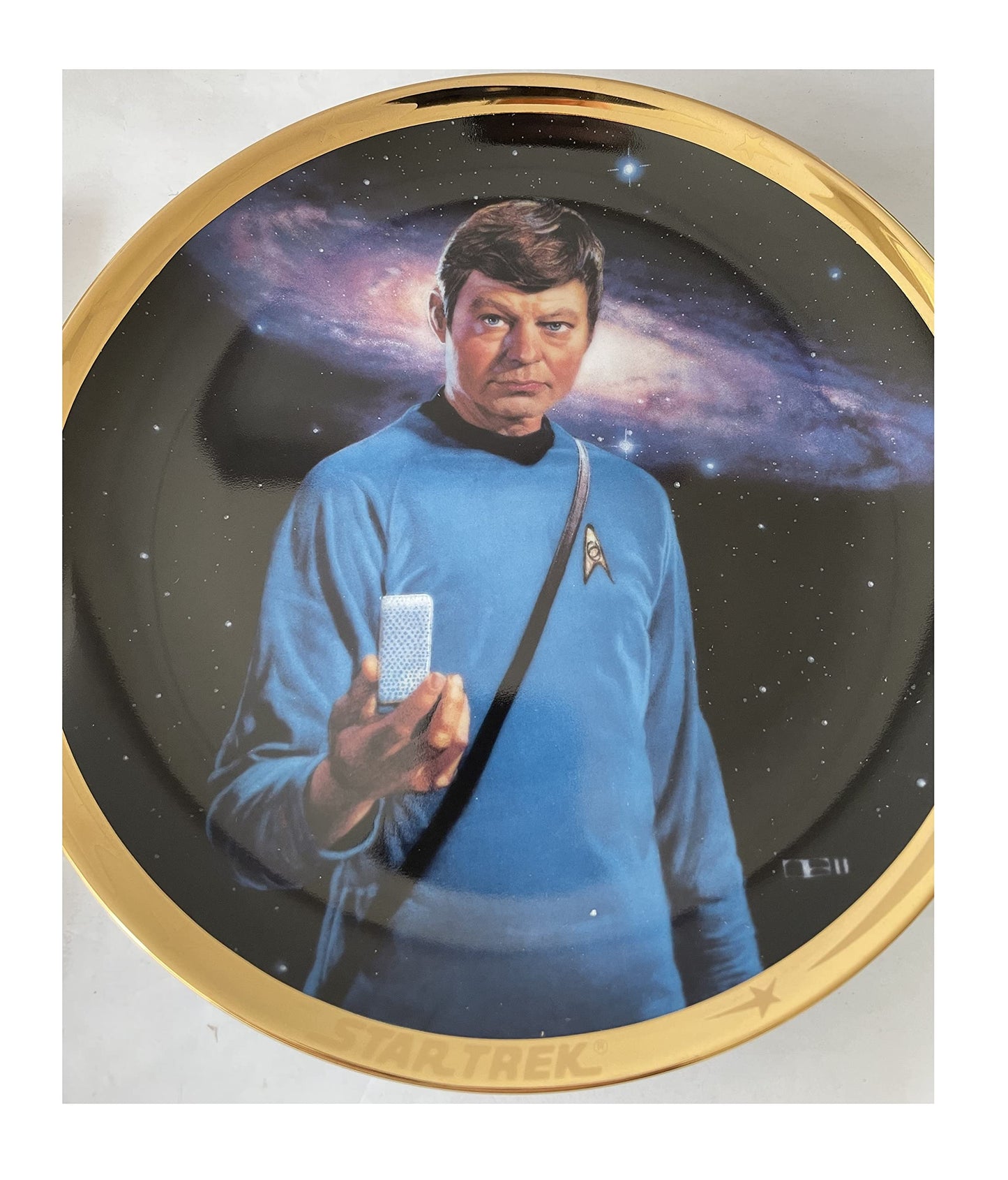 Vintage 1991 Star Trek The Original Series Dr Leonard McCoy 25th Anniversary Commemorative Plate - Shop Stock Room Find