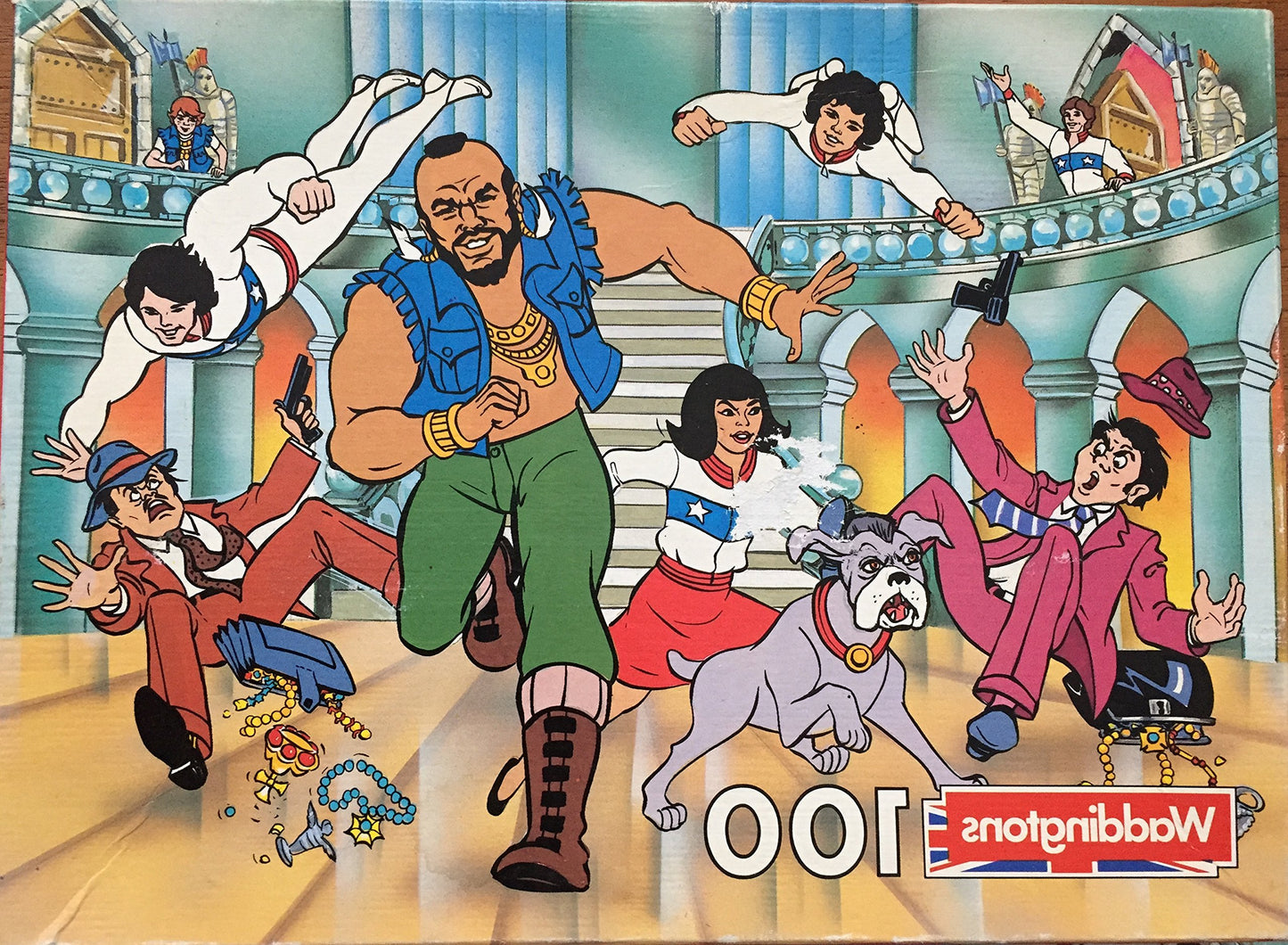 Vintage Waddingtons 1984 The A Team's Mr T (B.A. Baracus) 100 Peice Jigsaw Puzzle No. 00753
