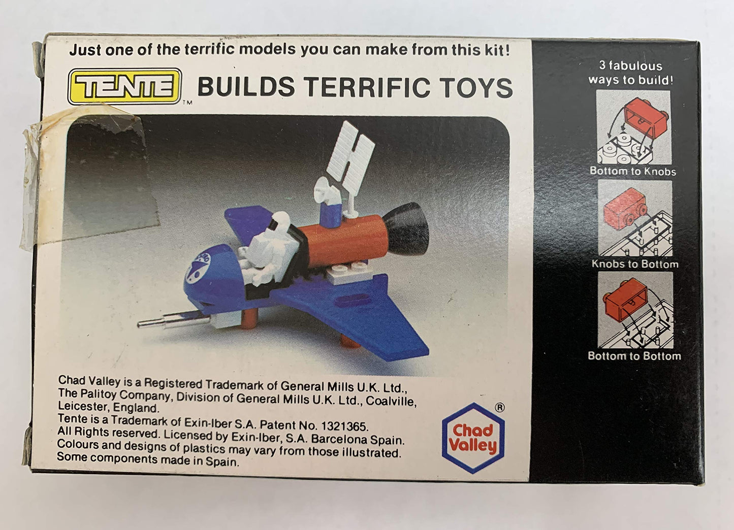 Vintage 1970's Tente Astro Jet Building Blocks Toy Set No. 06305 - A Chad Valley Construction Toy By Denys Fisher - Shop Stock Room Find