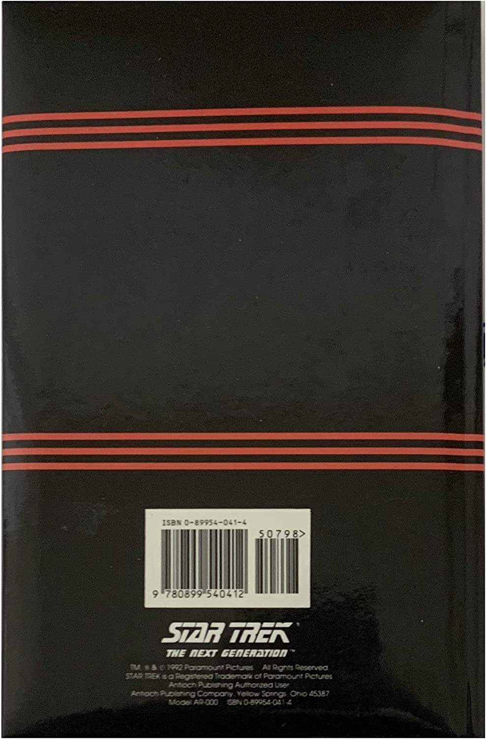 Journal Vintage 1992 Star Trek The Next Generation Personel Writing Log With USS Enterprise Book Mark - Hard Back Book Shop Stock Room Find