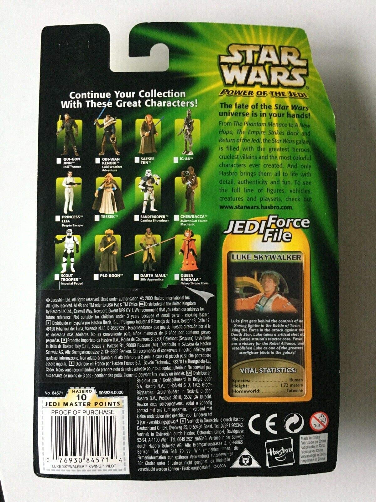 Vintage Star Wars The Power Of The Jedi Luke Skywalker X-Wing Pilot Action Figure - Brand New Factory Sealed Shop Stock Room Find