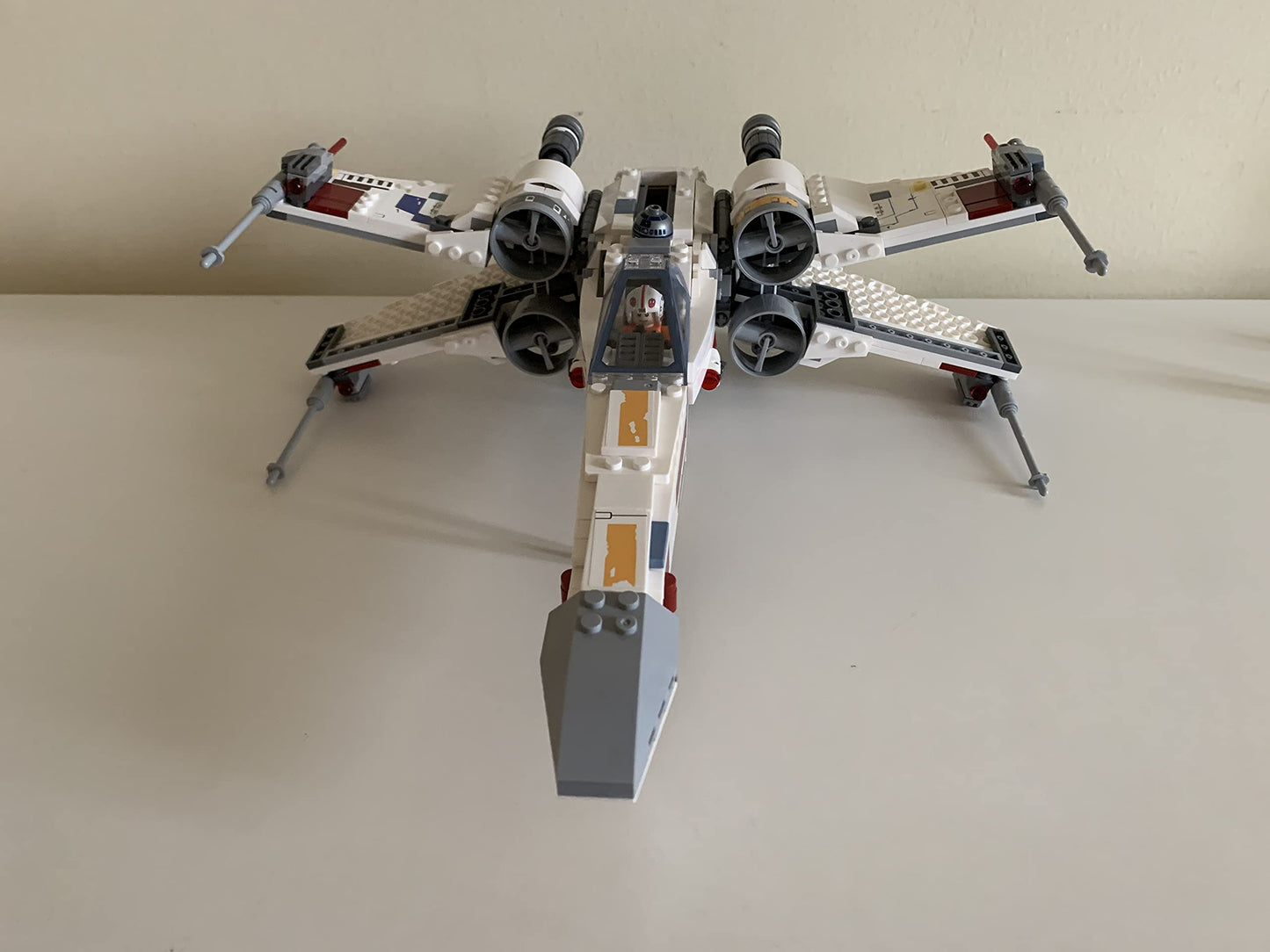 Vintage 2018 Star Wars A New Hope Building Blocks Luke Skywalkers Rebel X-Wing Red 5 - Fully Built Former Display Model