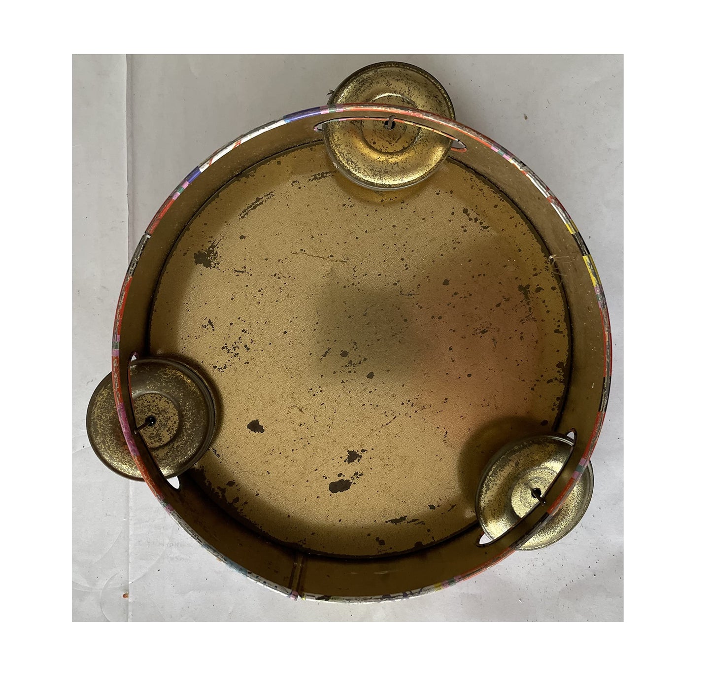 Vintage 1950's Chad Valley Tambourine Music Instrument Childs Toy - Good Condition