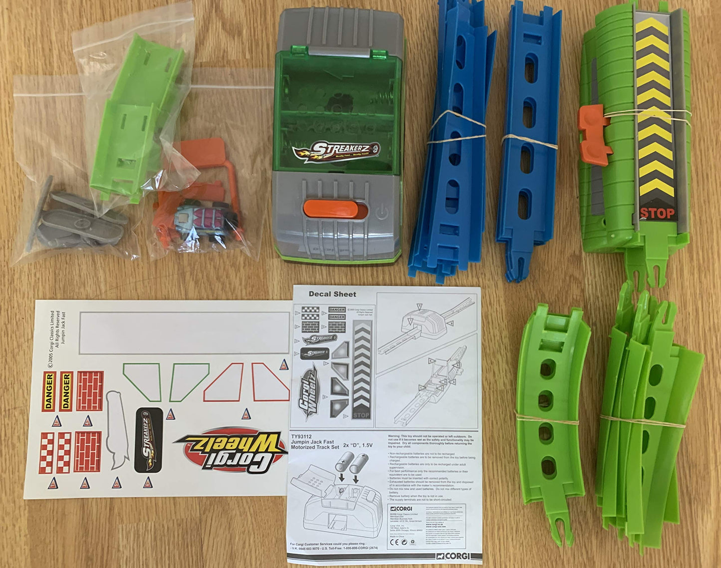 Vintage Corgi 2005 Streakerz - Jumpin Jack Fast Motorized Track Set - Fantastic Condition - Fully Working - In The Original Box