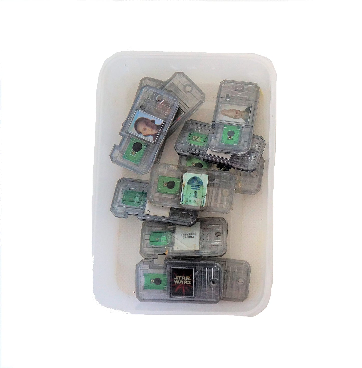 Vintage Star Wars Episode 1 The Phantom Menace Set Of 11 Comm Tech Talk Chips Including Darth Vader, Anakin Skywalker, Padme, R2-D2 & Many More