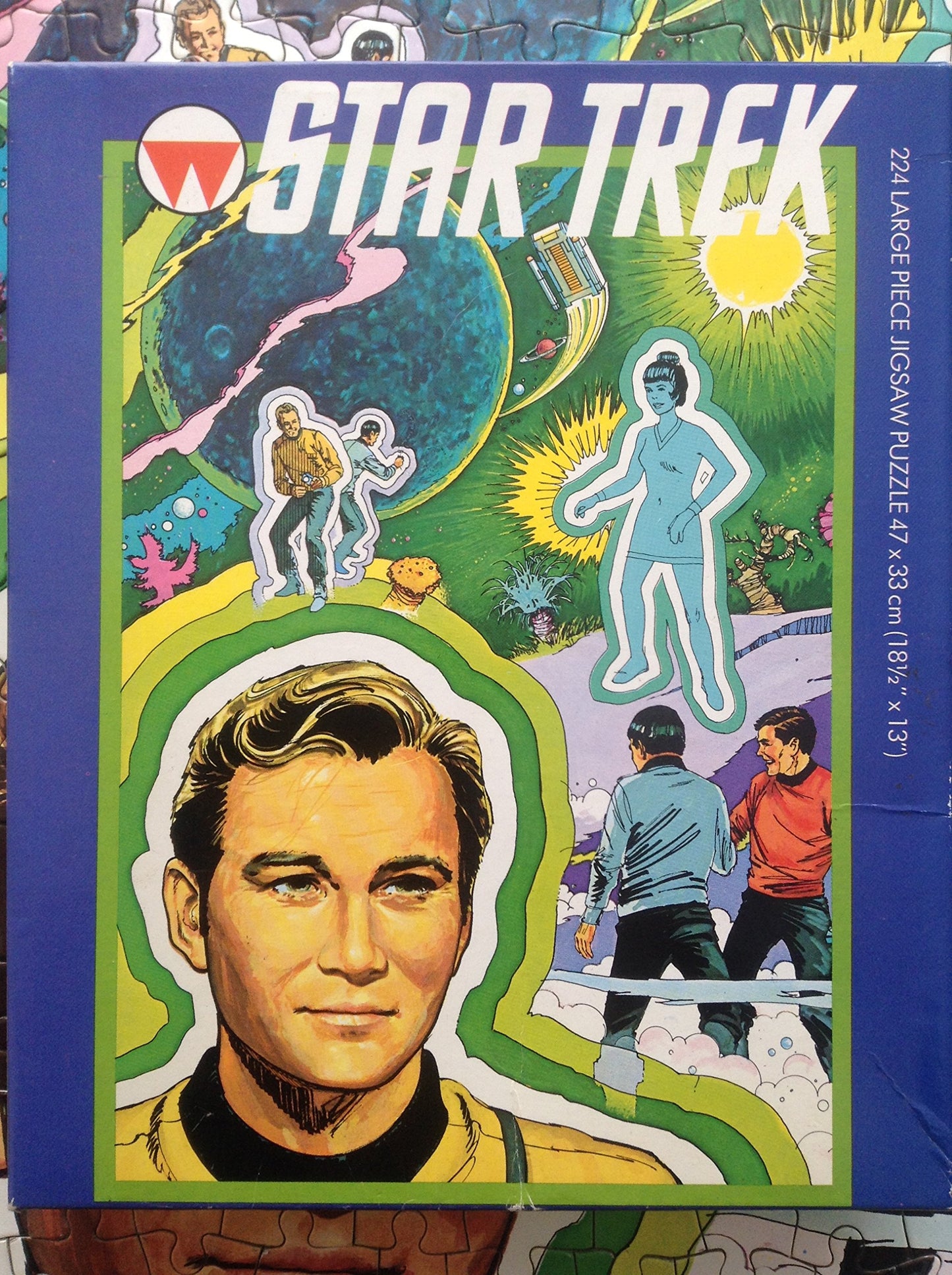 Star Trek Vintage 1979 U.K. Release Whitman 224 Large Piece Jigsaw Puzzle Number 7942 Animated Adventure Montage