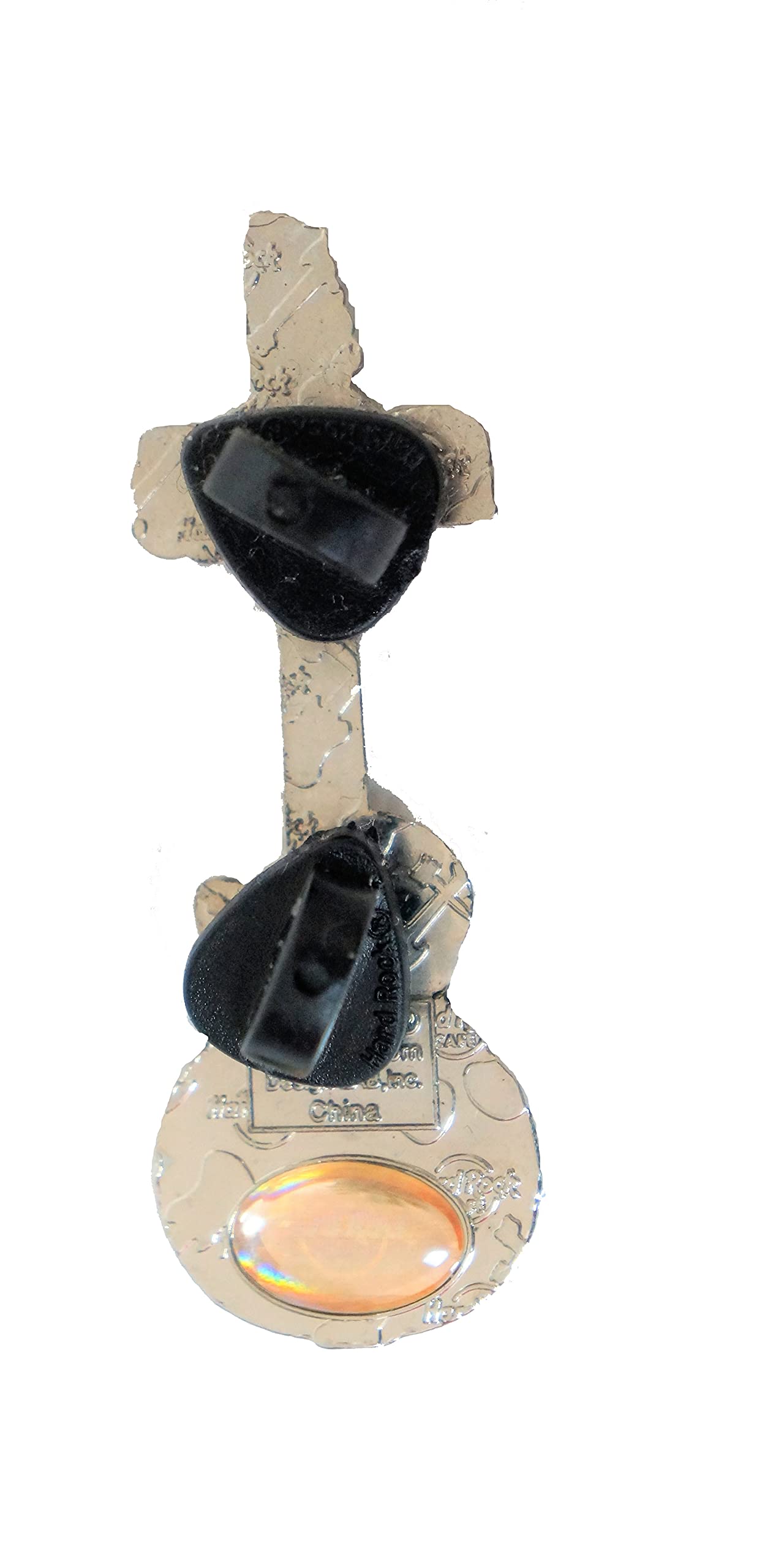 The Hard Rock Hotel Orlando Exclusive All Access Black And Silver Guitar Pin Badge