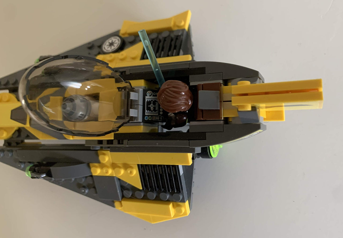 Building blocks Vintage 2018 Star Wars The Revenge Of The Sith Anakins Jedi Starfighter - Set No. 75214 - Fully Build Former Display Model