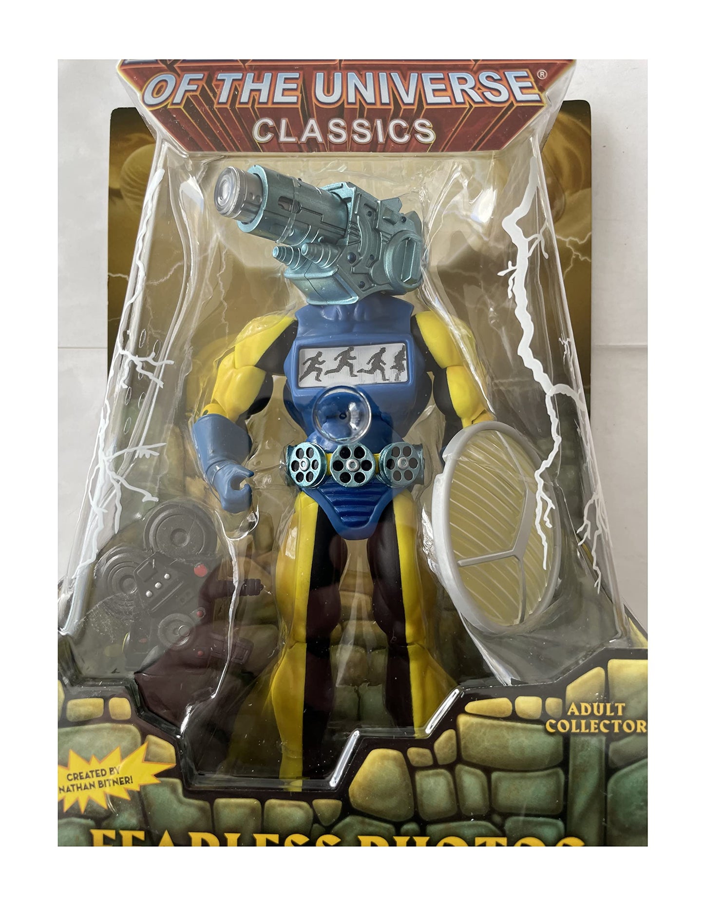 Vintage Mattel Masters Of The Universe Classics - Fearless Photog Action Figure - Brand New Factory Sealed Shop Stock Room Find