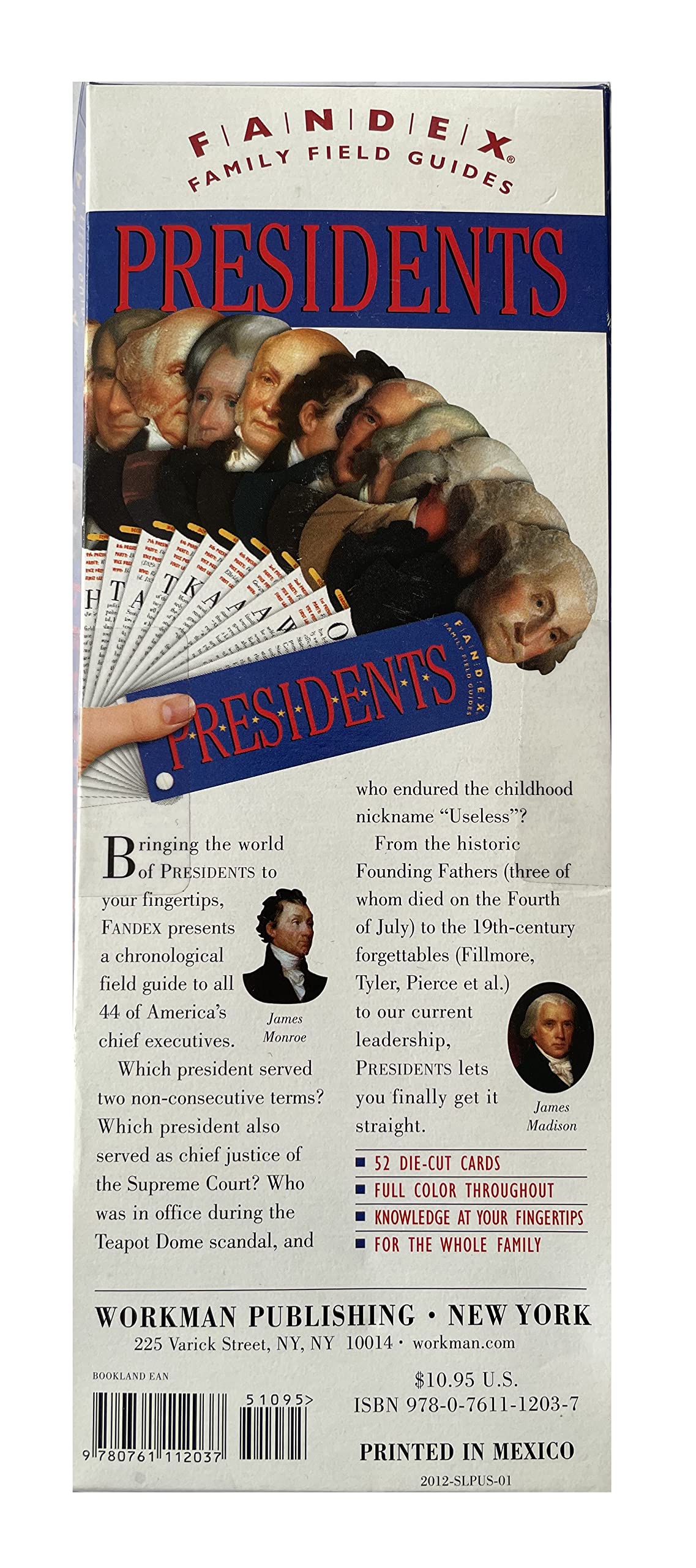 The Presidents Of The USA Fandex - Family Field Guides - Brand New Shop Stock Room Find