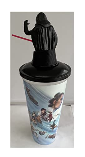 2019 Star Wars The Rise Of Skywalker Movie Theater Cinema Cup With Kylo Ren Figure Topper - Unused