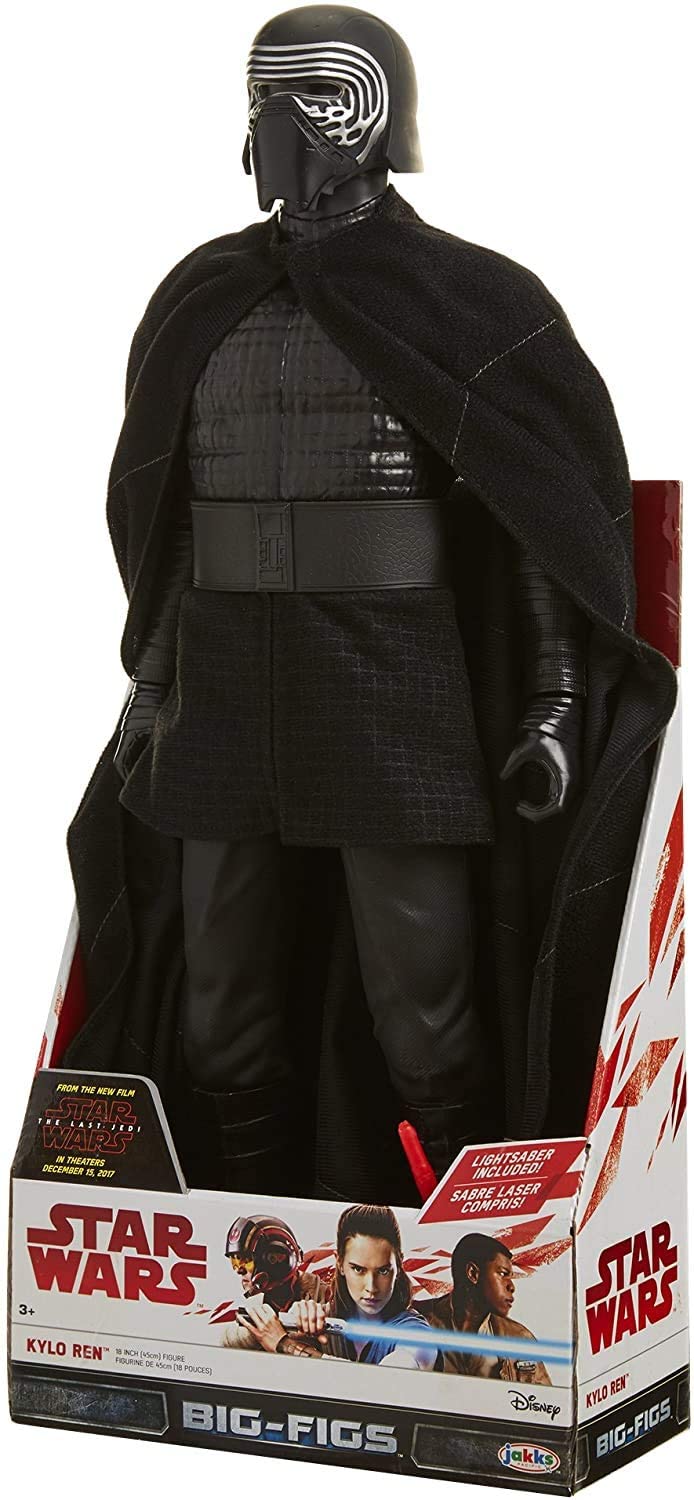 Star Wars The Last Jedi Sith Lord Kylo Ren 18 Inch Action Figure With Red Lightsaber - Brand New Factory Sealed Shop Stock Room Find