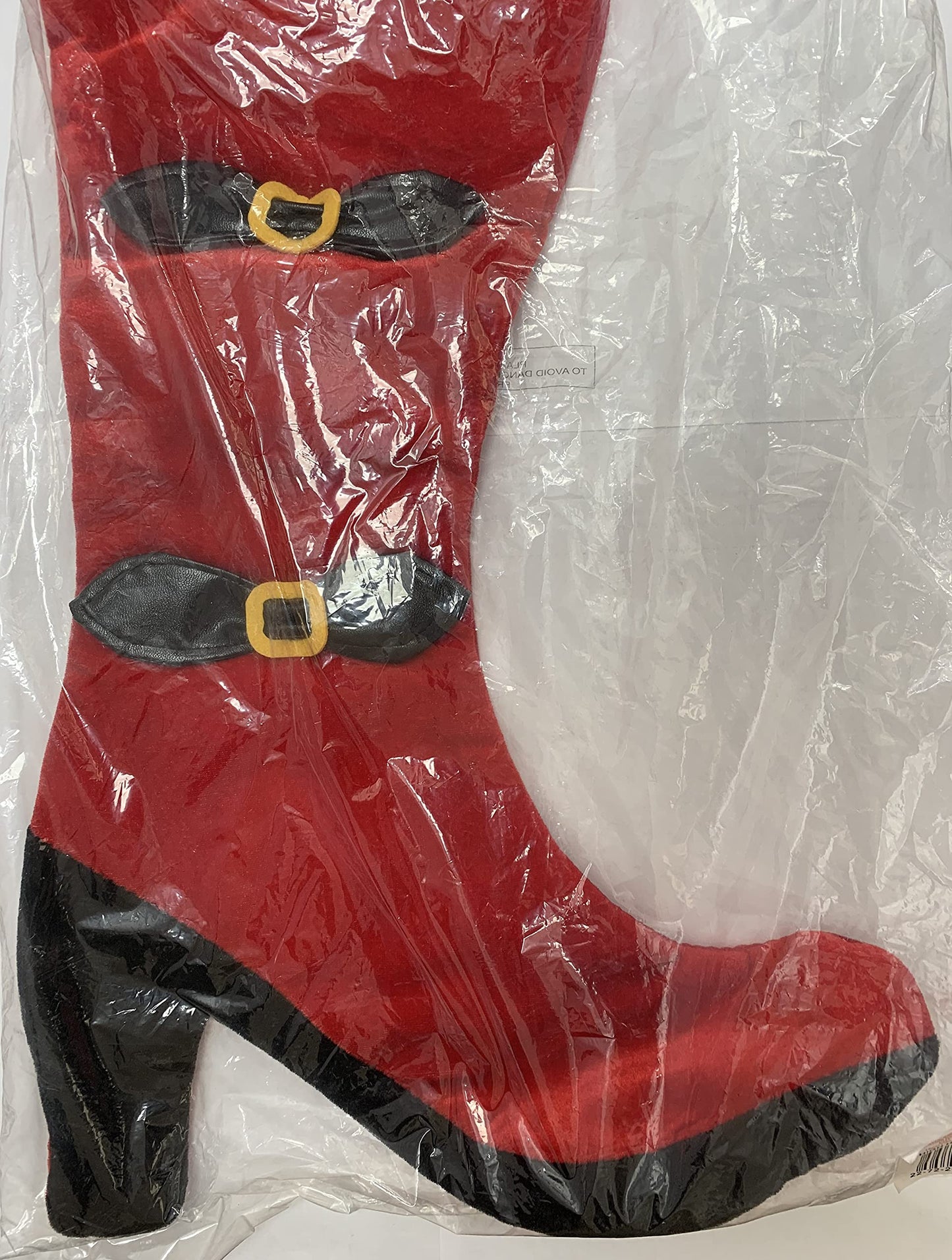 Novelty Ladies High Heel Christmas Stockn - Mantlepiece Stocking For Christmas Gifts - Sexy Xmas Stocking For Santa To Fill - Factory Sealed Shop Find.