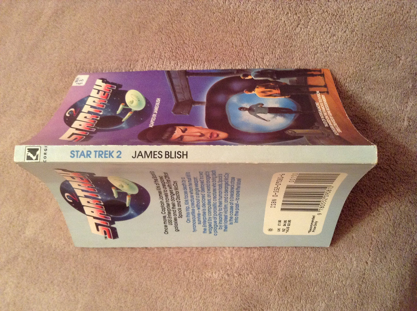 Vintage 1984 Corgi Star Trek 2 Paperback Book