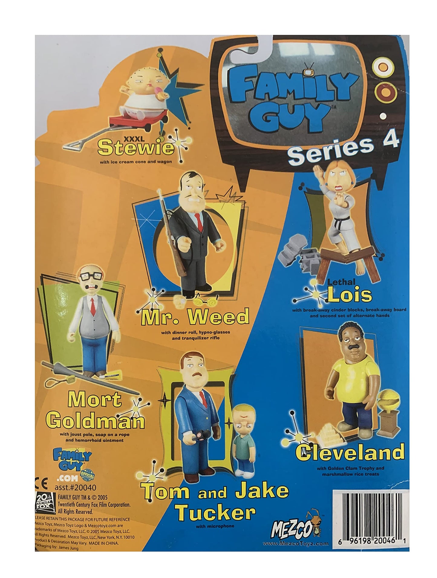 Vintage 2005 Family Guy Series 4 Mr Weed Action Figure - Brand New Factory Sealed Shop Stock Room Find