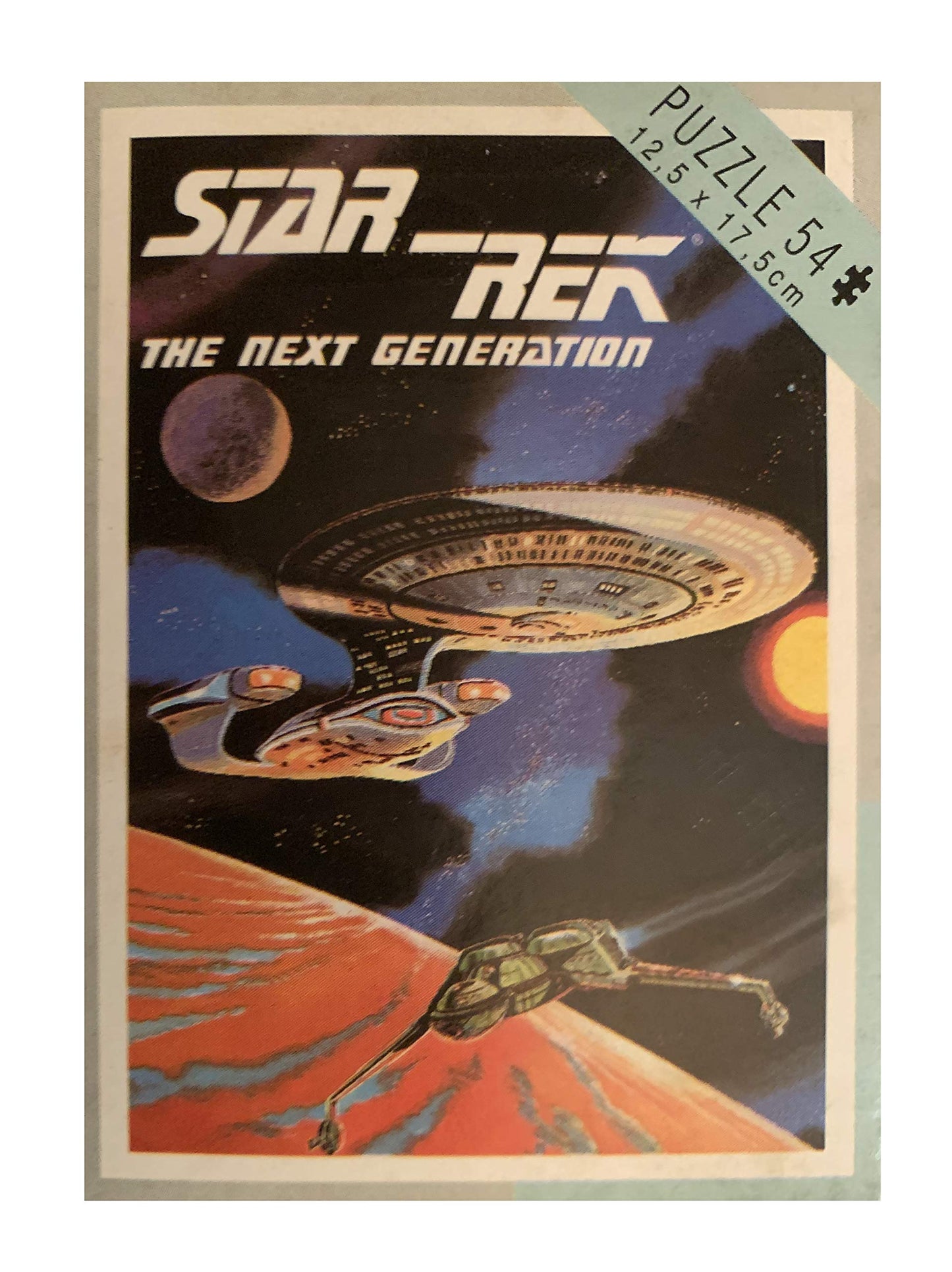 Vintage King 1993 Star Trek The Next Generation USS Enterprise NCC-1701-D & Klingon Bird Of Prey 54 Piece Jigsaw Puzzle - Shop Stock Room Find
